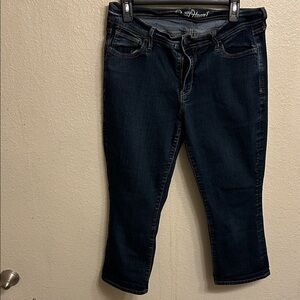 Old Navy The Sweet Heart Women Cropped Dark Blue Jeans Size 10